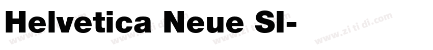 Helvetica Neue SI字体转换